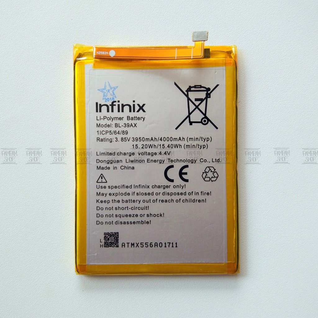 Baterai Infinix Hot 4 X557 BL-39AX Original OEM Batre Batrai Battery BL39AX BL 39AX X 557