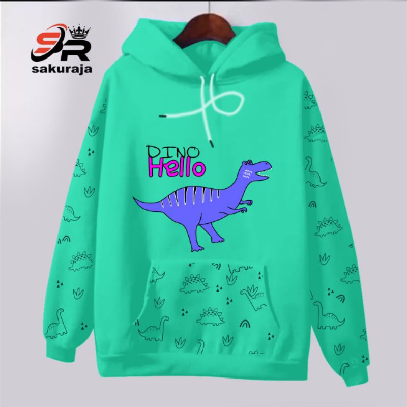 sweater hoodie anak baby Dino/umur 3-10 tahun bisa/COD