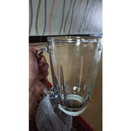 Gelas kaca blender philips tipe HR 2115/ HR 2116