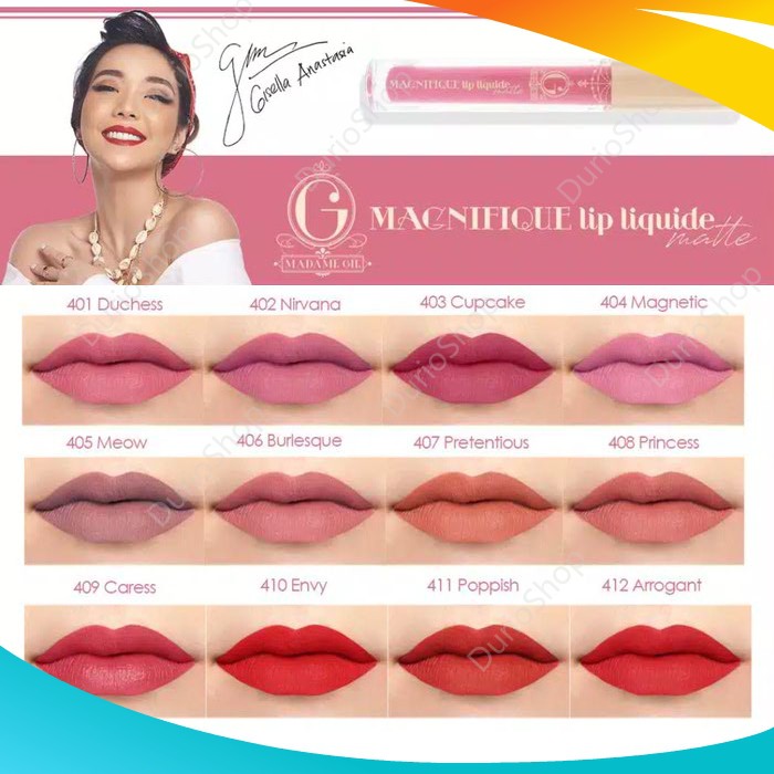 Lip Cream / Lip Matte / Lip Cream Matte / Lipstik Matte / Kosmetik Bibir / Lipstik /  Madame GIE