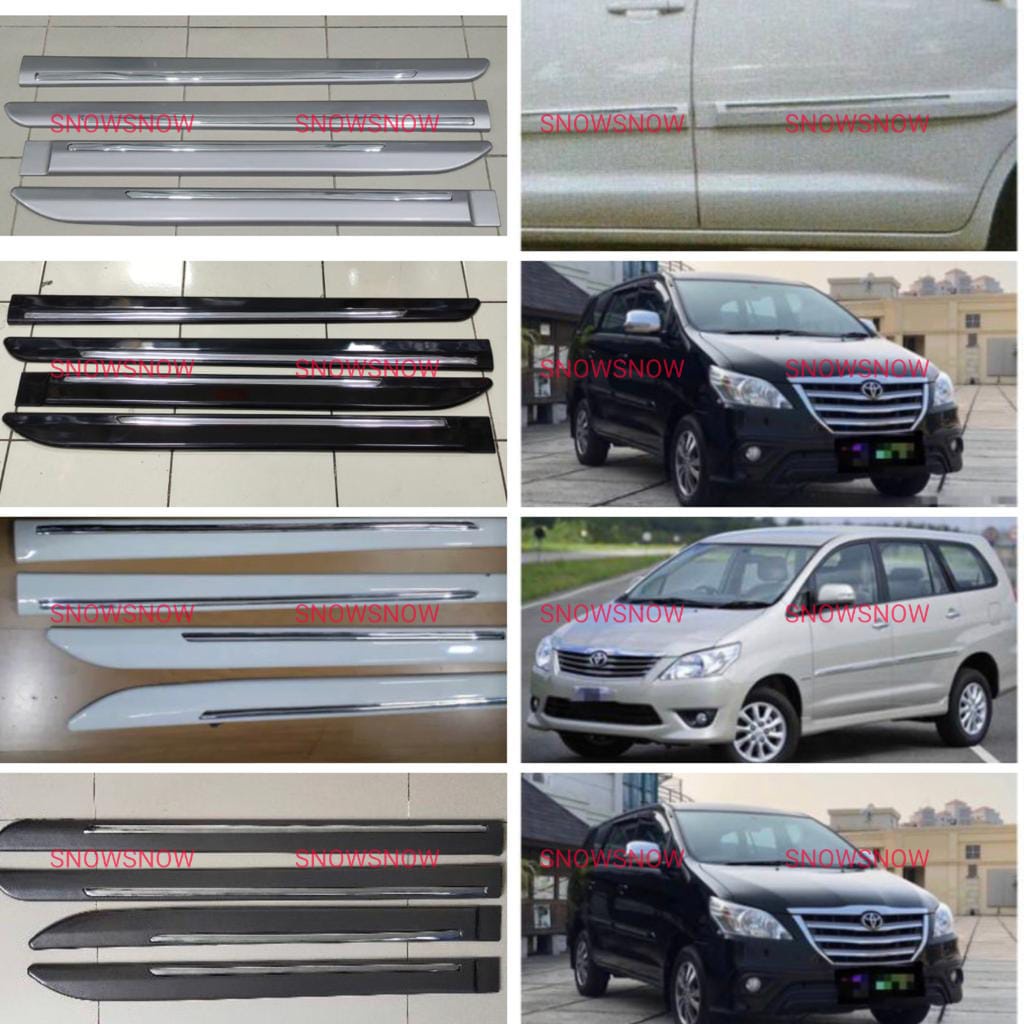 Toyota Grand New Innova Side Moulding Garnis Lis List Body Warna