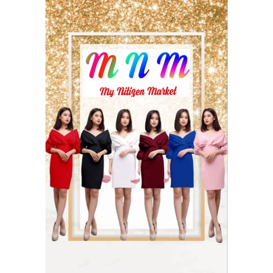 DRESS CEWEK KEKINIAN SDERHANA DRES WANITA MURAH CANTIK ANGGUN BUAT ACARA PESTA REUNIAN PERTEMUAN BER