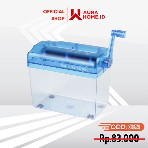 

Penghancur Kertas Manual CD Card Paper Shredder 4.5L / Alat Penghancur Kertas Serut Dokumen Fotokopi Amplop Mini Tanpa Listrik Rapi Praktis Ramah Lingkungan / Mesin Pemotong Penghancur Pencacah Kertas Tebal Tipis Paper Cutter Mudah Praktis Serbaguna Murah