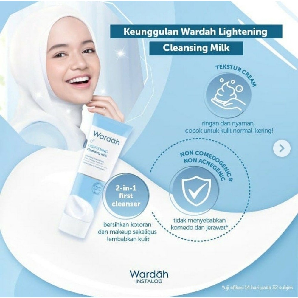 Wardah Lightening Cleansing Milk 100 ml - Milk Cleanser