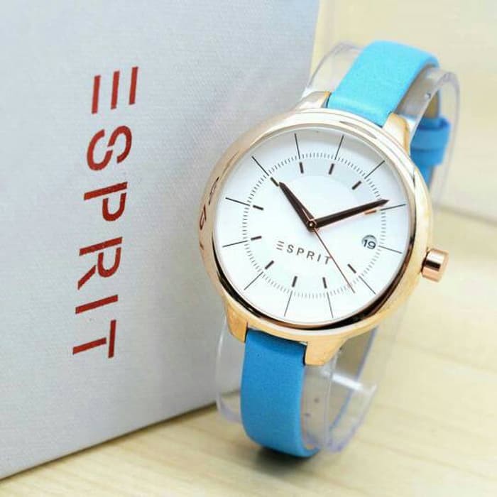 Jam Tangan Esprit Ladies Watch HB1090 - Blue ring Gold