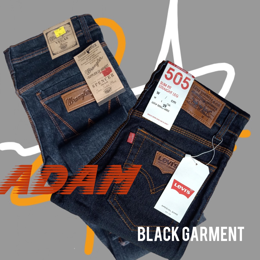 Celana Jeans Panjang Pria Skinny Pensil Denim Melar/Meral Nyaman Buat Gerak