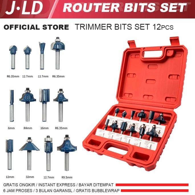 Mata Router set - Mata Profil - Mata Trimmer Set Router Bit Set 12pc