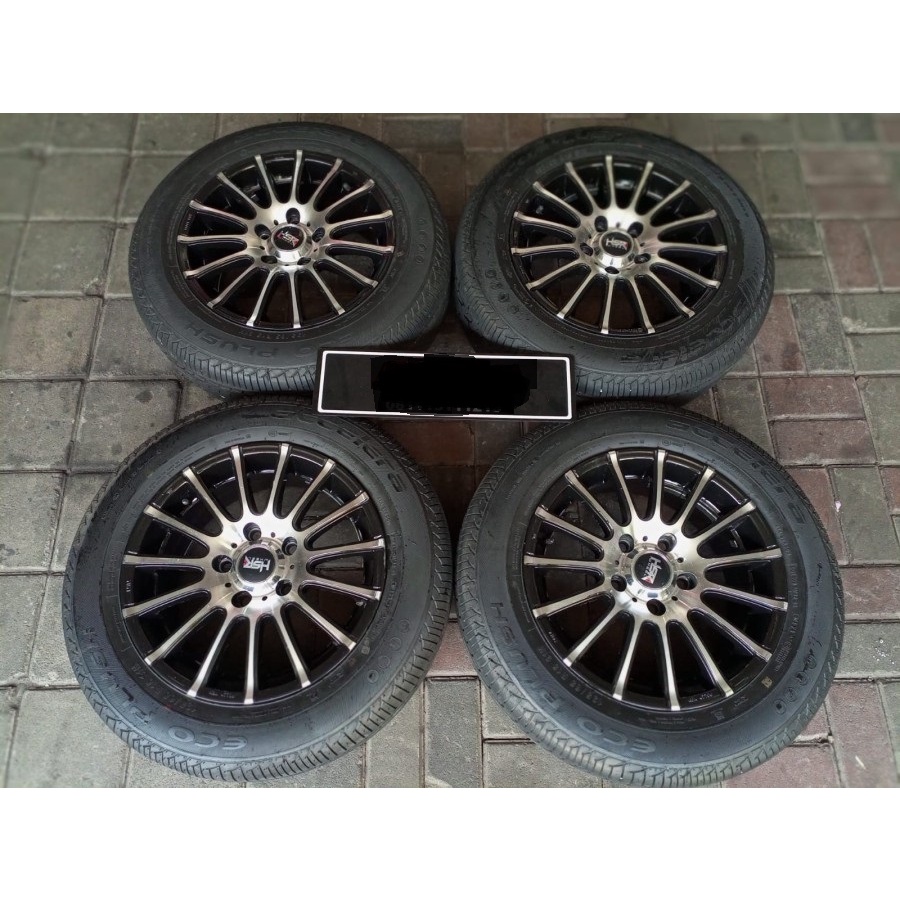 velg mobil bekas ring 15 NAIN R15X6,5 5X114 B/P + BAN EOPLUSH 195 65