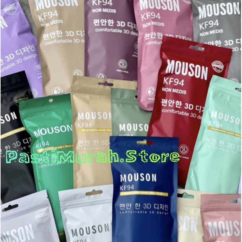 MASKER KF94 KOREA 4Ply MOUSON/CAREION/WEMASK ISI 10 PCS