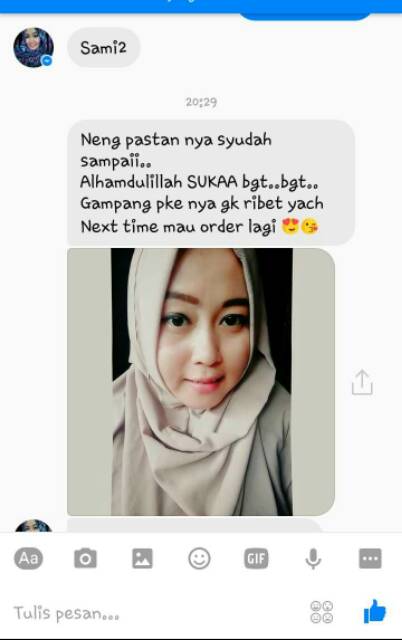 PASMINA INSTANS 1 LUBANG MUKA REAL PICTURE BUBBLECREPE PLATINUM