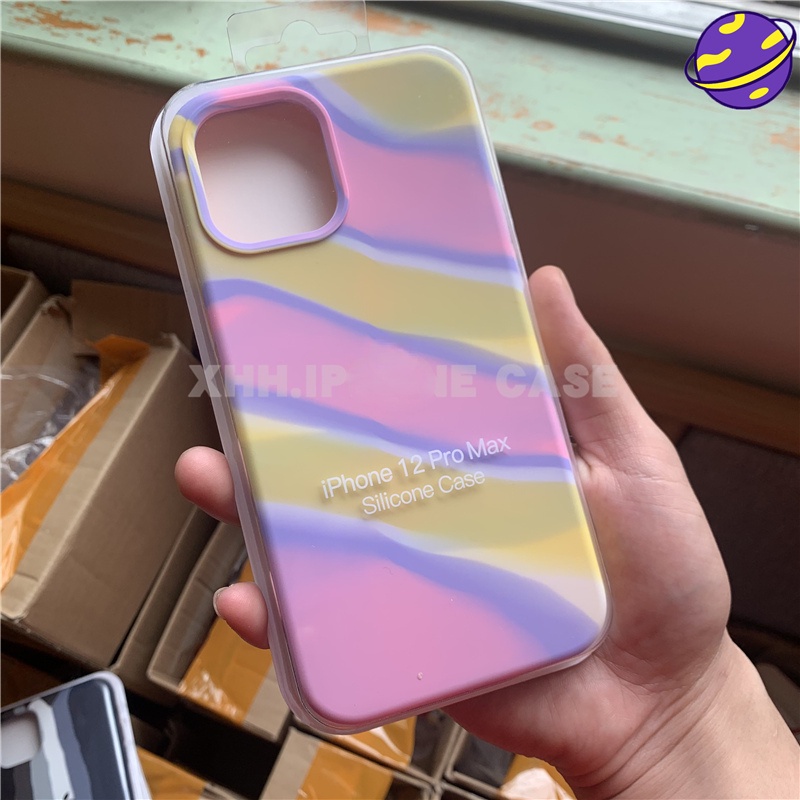 Soft Case Silikon Motif Pelangi Untuk Iphone 6 7 8 Plus X Xs Max Xr I11 I12 11pro 12pro