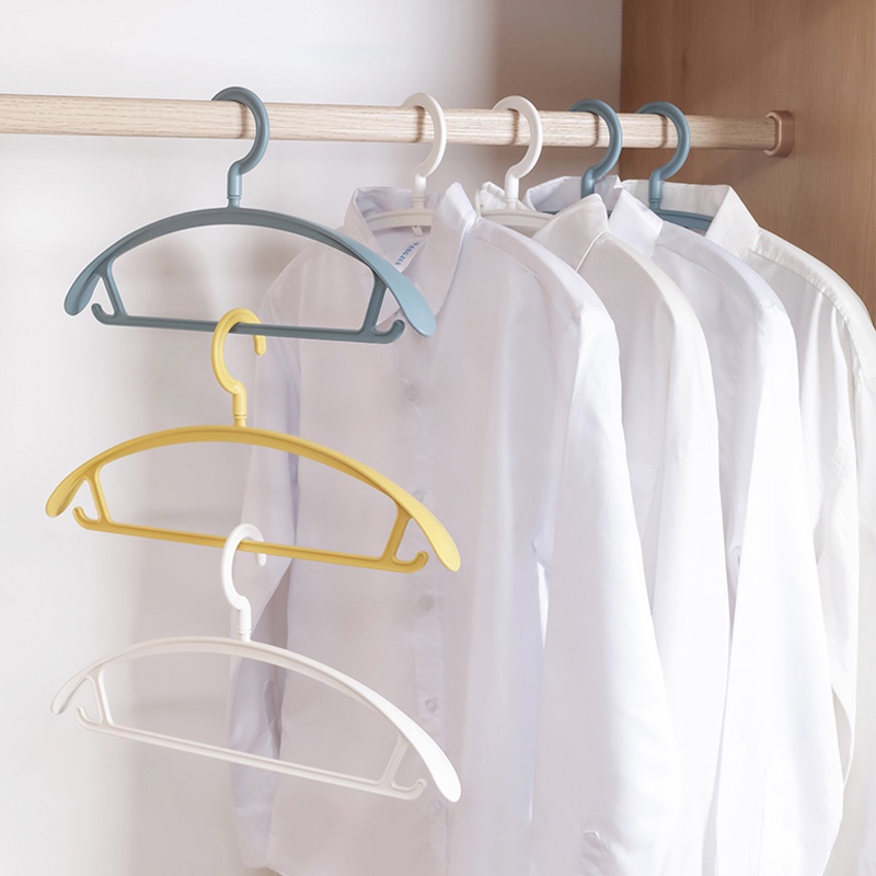 MY-072 Gantungan Baju Hanger Plastik | Plastic Hanger Pakaian Laundry Anti Slip Warna