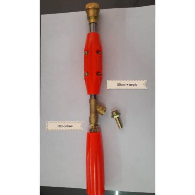 Stik Gun Cuci Motor 30Cm + Neple Stik Sprayer Gun 30Cm