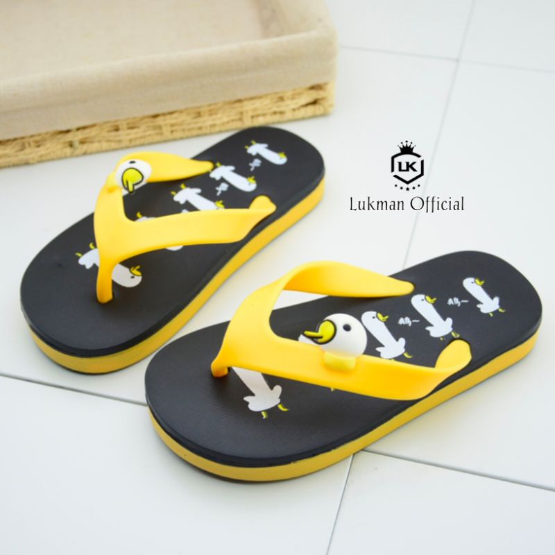 Sandal Jepit Anak Motif ANGSA Untuk Usia 1 Sampe 3,5 Tahun