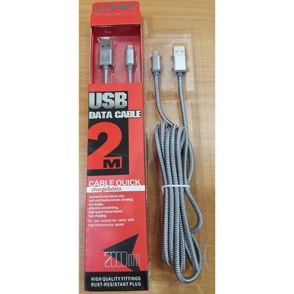 LDNIO LS17 Kabel Data IPhone Charger Lightning 2.1A 2M