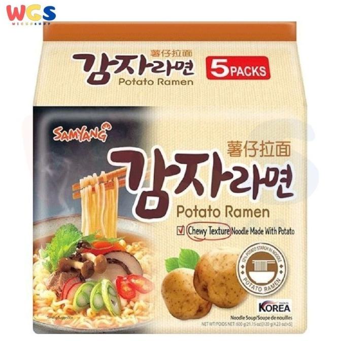 

Diskon Samyang Ramen Best Korean Chewy Noodles Potato Ramen 5 Pack x 120 gr Diskon