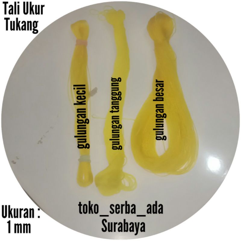 

Tali tampar tambang 1 mm (K: 2.27.178 - 2.29.180) tali ukur tukang