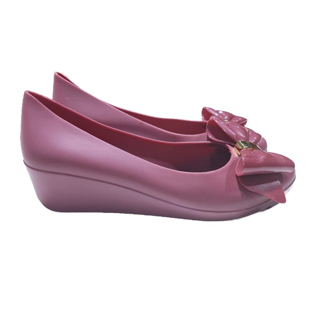 jelly shoes bara bara sepatu wanita wedges karet import barabara cewek 15606pbm