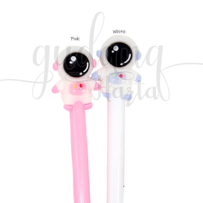 

GCC Pulpen Astronaut Pen Motif Astro Angkasa Pink White Ballpoint GCC 307052