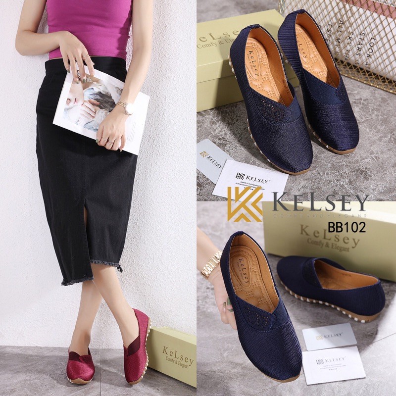 (GRATIS ALAS KAKI) Nicole Sepatu Slip On Wanita Kelsey BB102