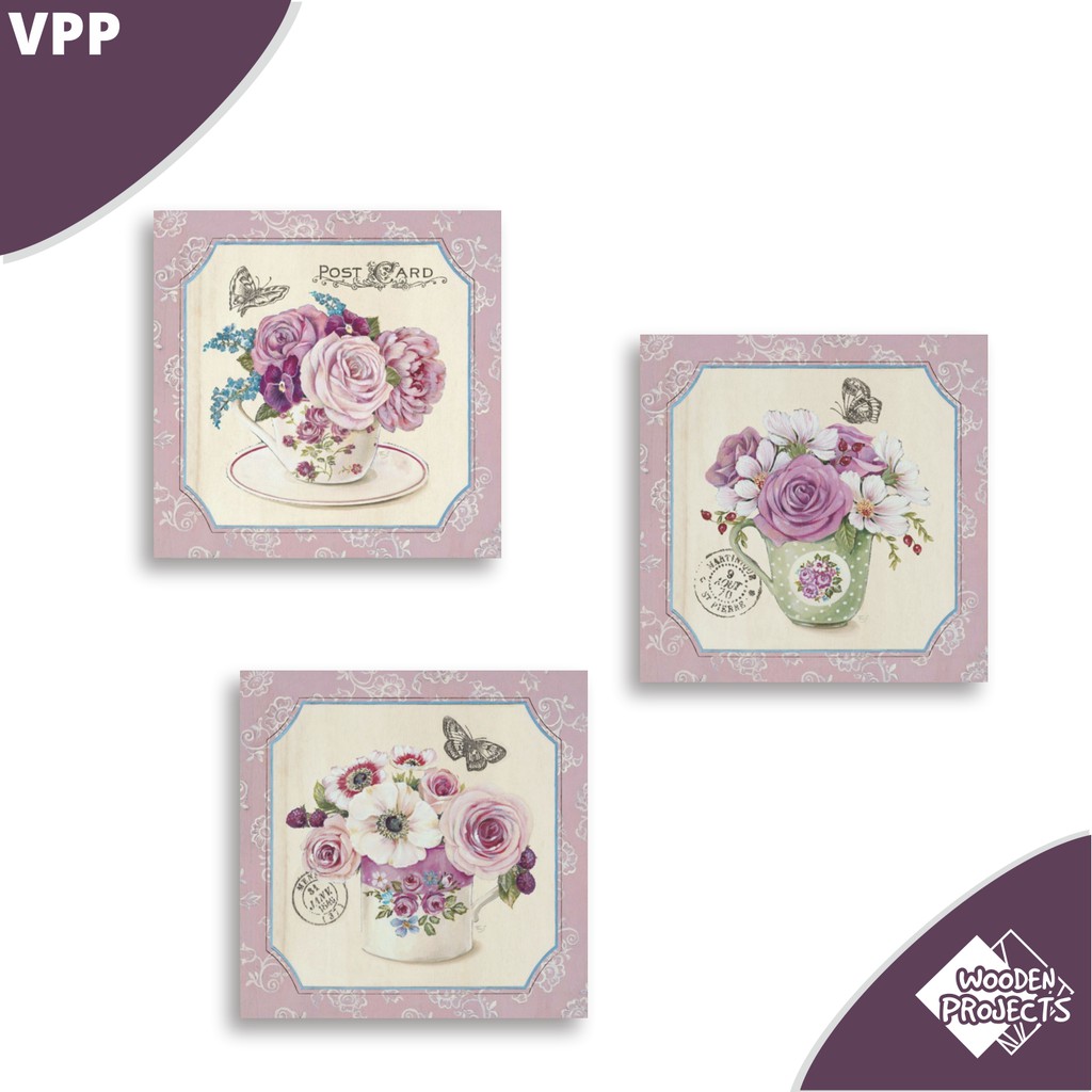 Flash Sale Wooden Projects Walldecor Hiasan Dinding Vintages Shabbychic 1 Set - Vpp Ko9bKecV6MOpB