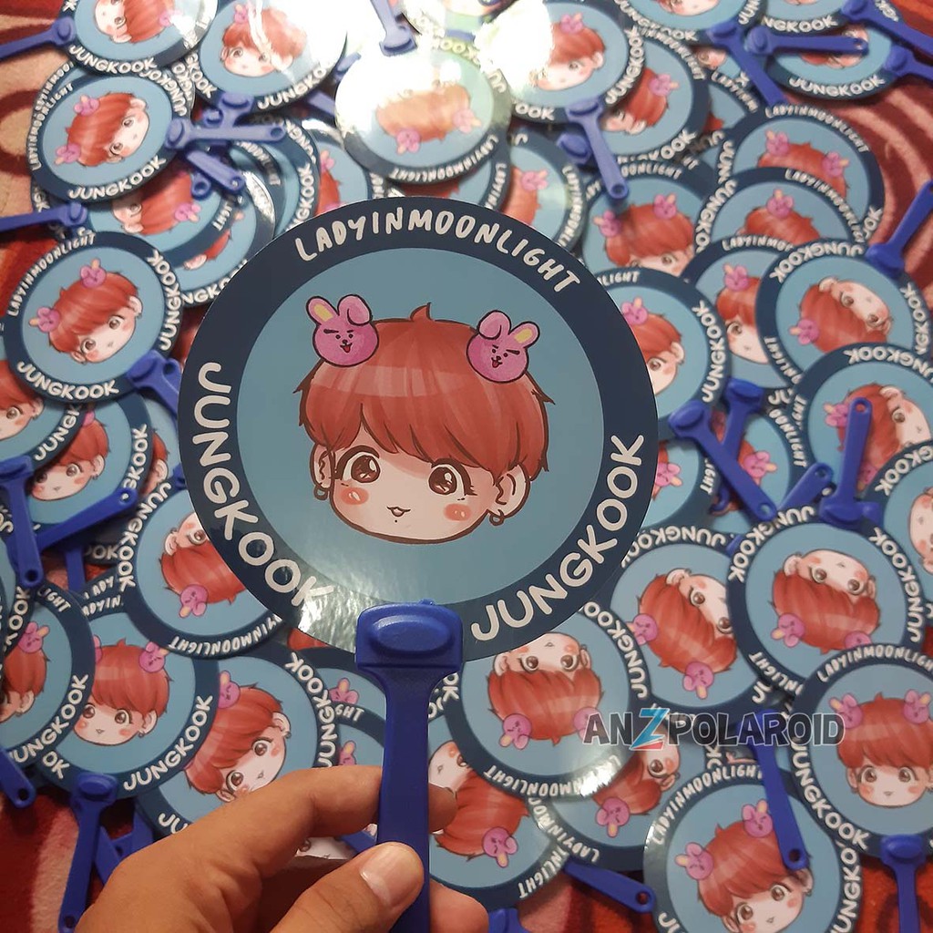 KIPAS TANGAN CUSTOM SOUVENIR MURAH DAN UNIK 1 SISI