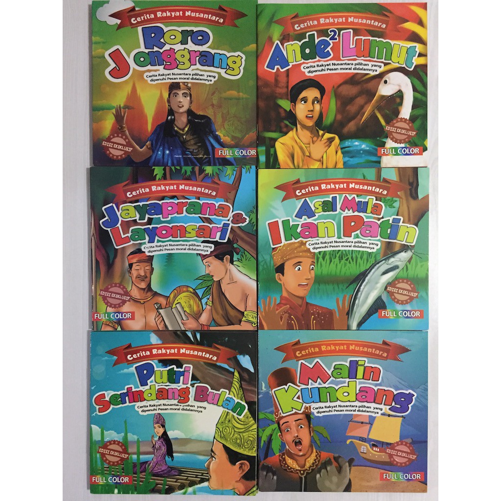 BUKU ANAK SERI CERITA RAKYAT NUSANTARA BILINGUAL SD Shopee