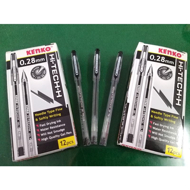 

PULPEN KENKO HI-TECH HITAM 0.28MM (1 LUSIN) / PULPE CAIR / BALLPOINT CAIR / BOLPEN CAIR / PULPEN MURAH BERKUALITAS