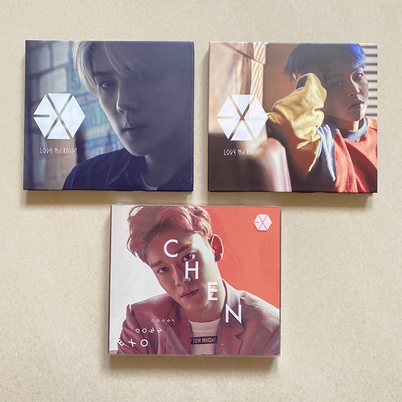 EXO Sehun Xiumin love me right japan album Chen countdown album only