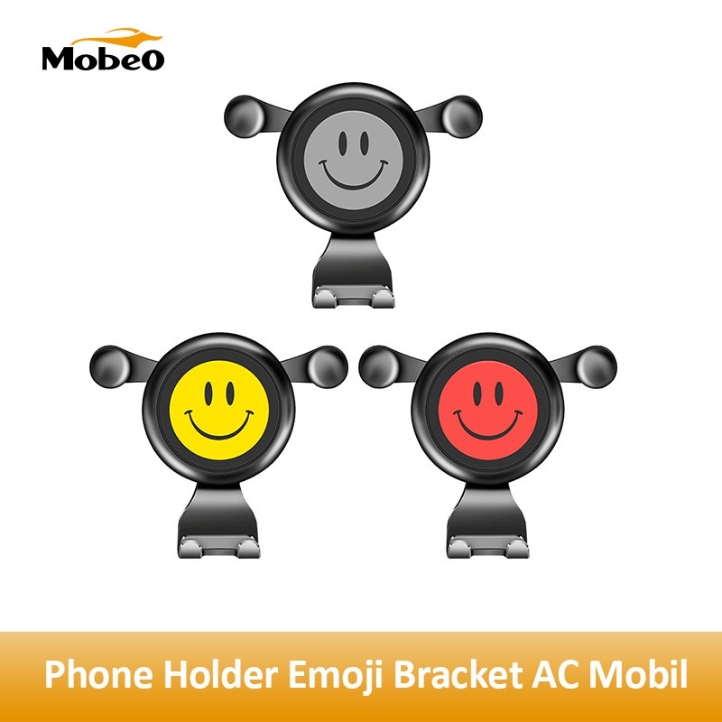 

Mobeo Phone Holder Emoji Bracket Ventilasi AC mobil