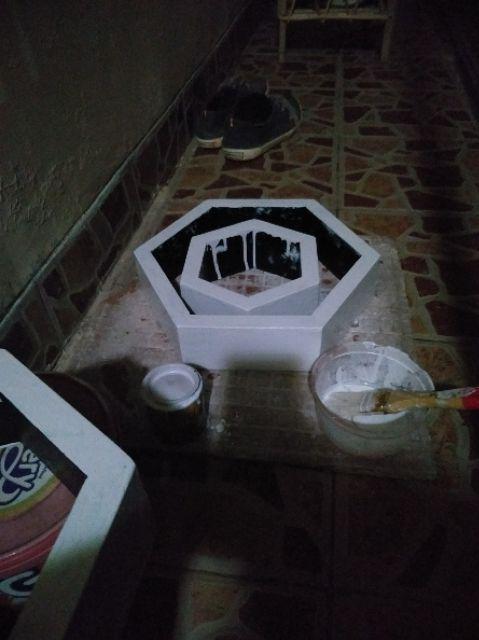 Rak Dinding Minimalis Hexagonal 3 Pcs