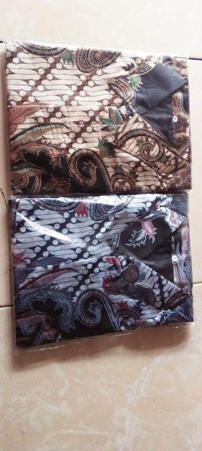 Grosir Kemeja Batik Semi Sutera Silky Premium Berpuring