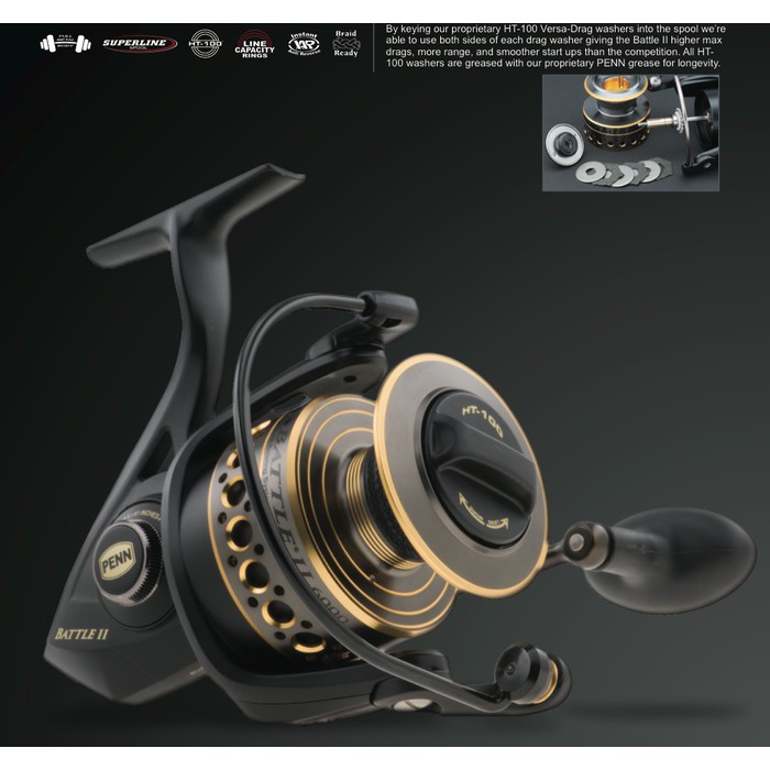 Unik  Penn Battle II 6000 Spinning Reel  Diskon