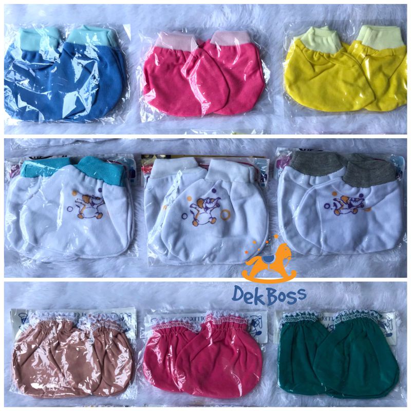 1/2 Lusin (isi 6 pasang) Sarung tangan dan kaki bayi newborn| Sarung tangan baby newborn | Kaos kaki bayi dan sarung tangan bayi | Sarung tangan bayi polos | Sarung tangan bayi set