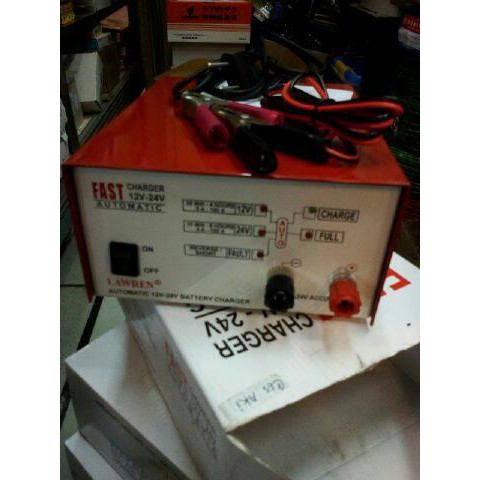 Super Fast Charger Lawren Carger AKI Automatic 12v 24v Terbaik