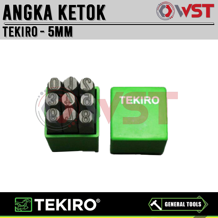 Tekiro Angka Ketok 5mm