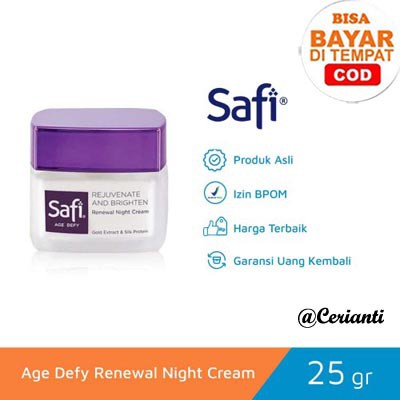 Safi Age Defy Renewal Night Cream 25 gr 45g