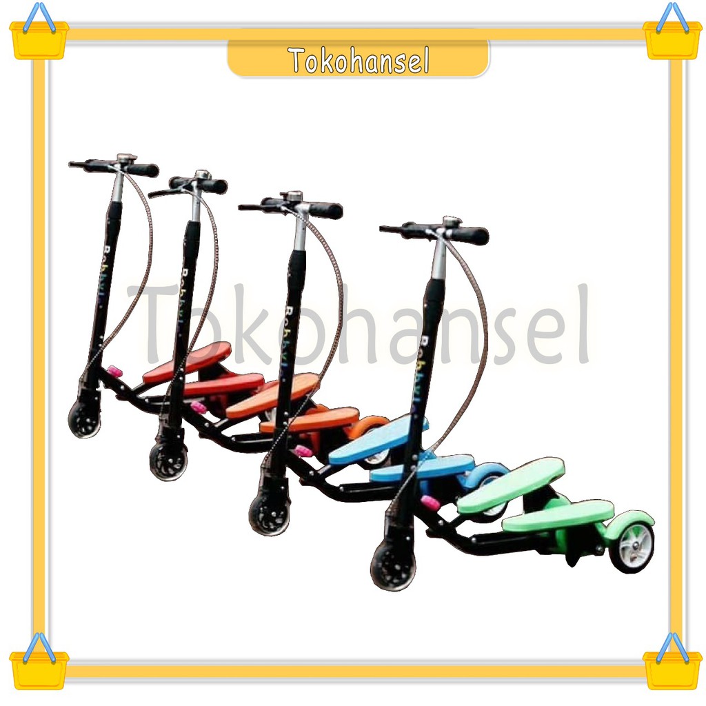 Skuter Anak Injak Dual Pedal PVC / Skuter Mainan Anak Otoped