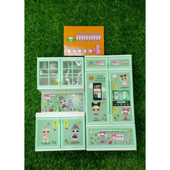 Mainan Happy Kitchen Set + Kulkas LOL