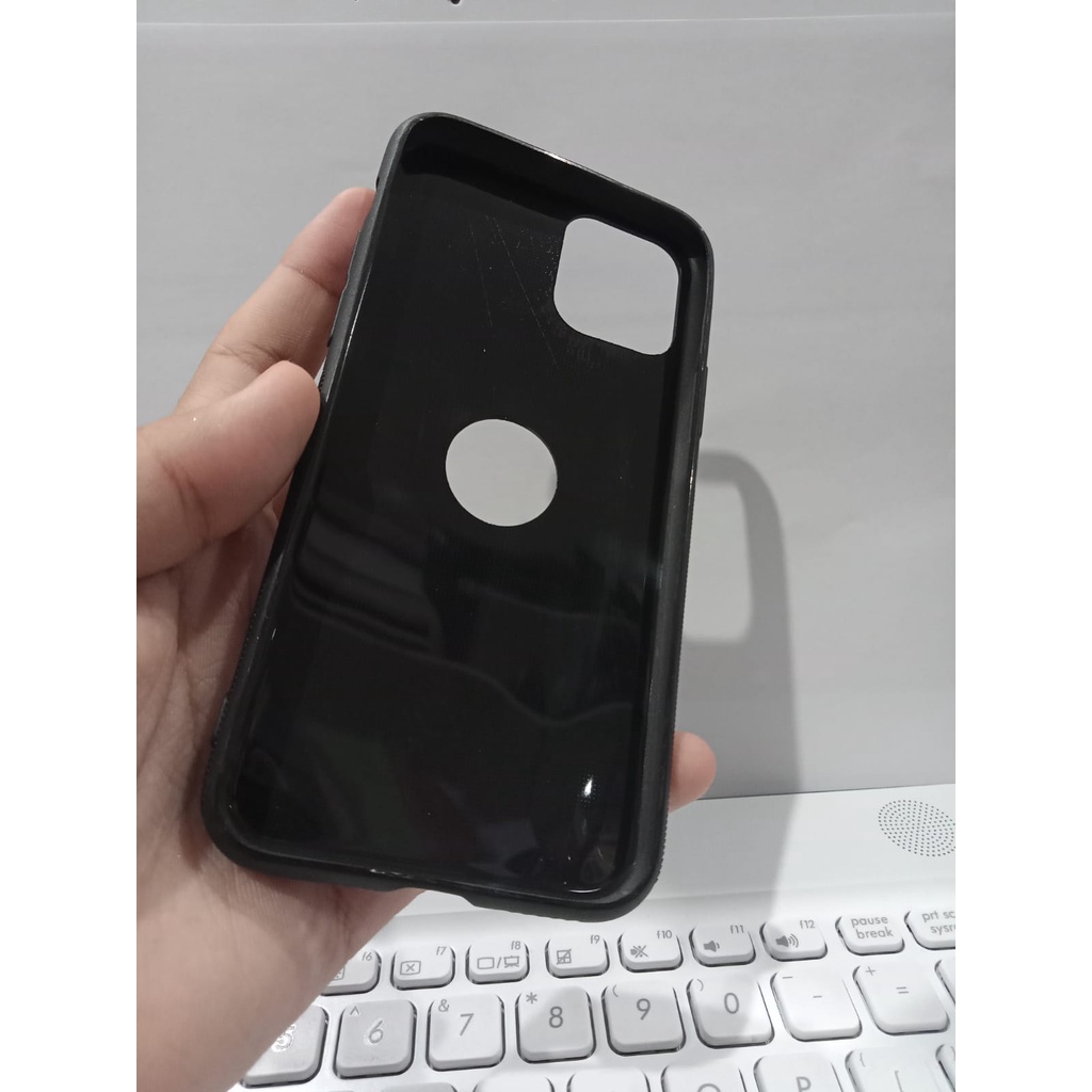 Soft Case iPhone 11 Pro 5.8&quot; Black TPU Slim iPhone 11 Pro Fiber Carbon iPhone 11 Pro