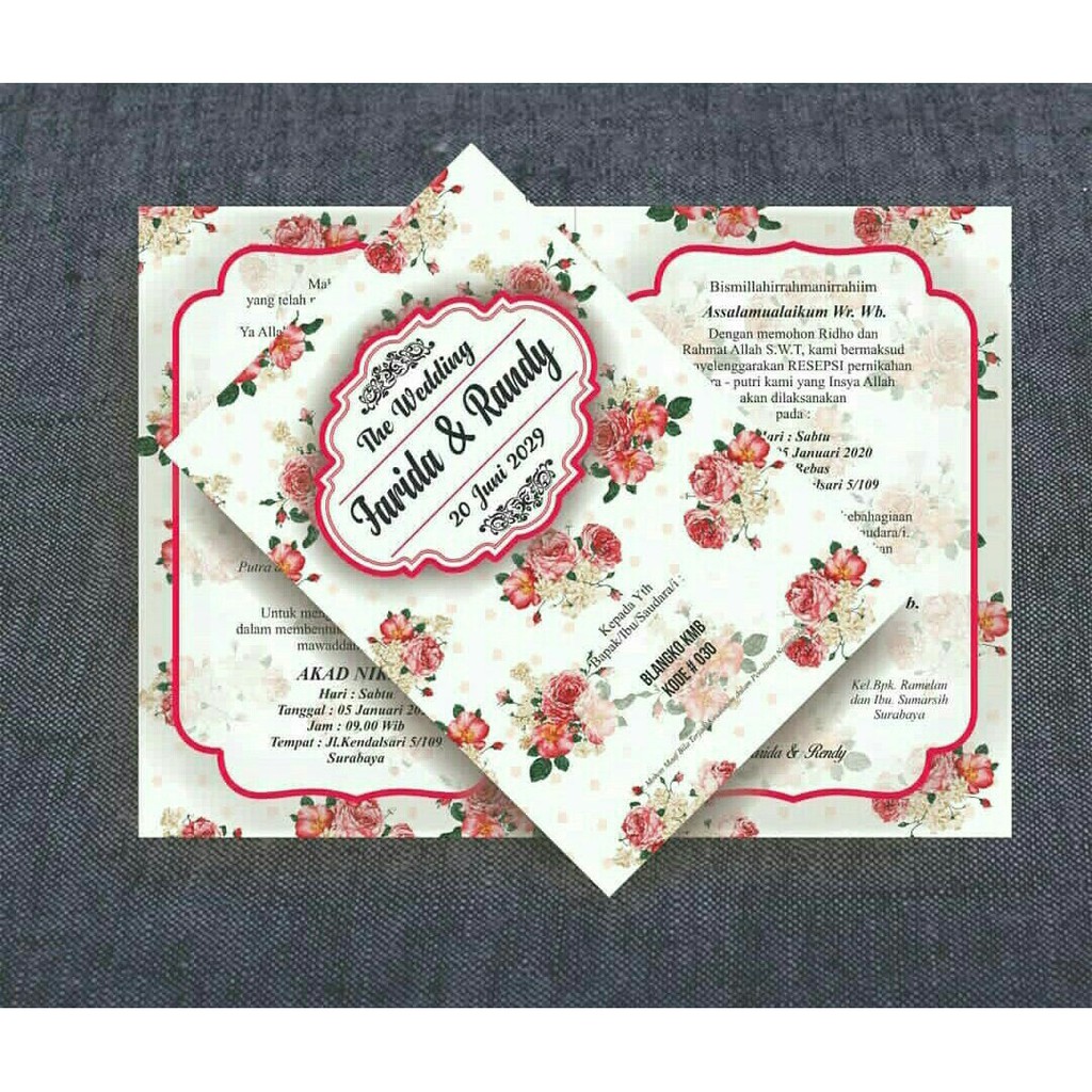 BLANGKO UNDANGAN KMB 30 (FREE FILE SETTING COREL SETELAH ORDER KATALOG)