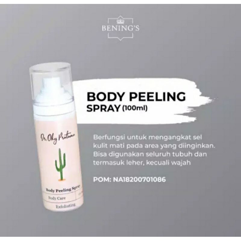 Body Peeling Spray Bening's Clinic