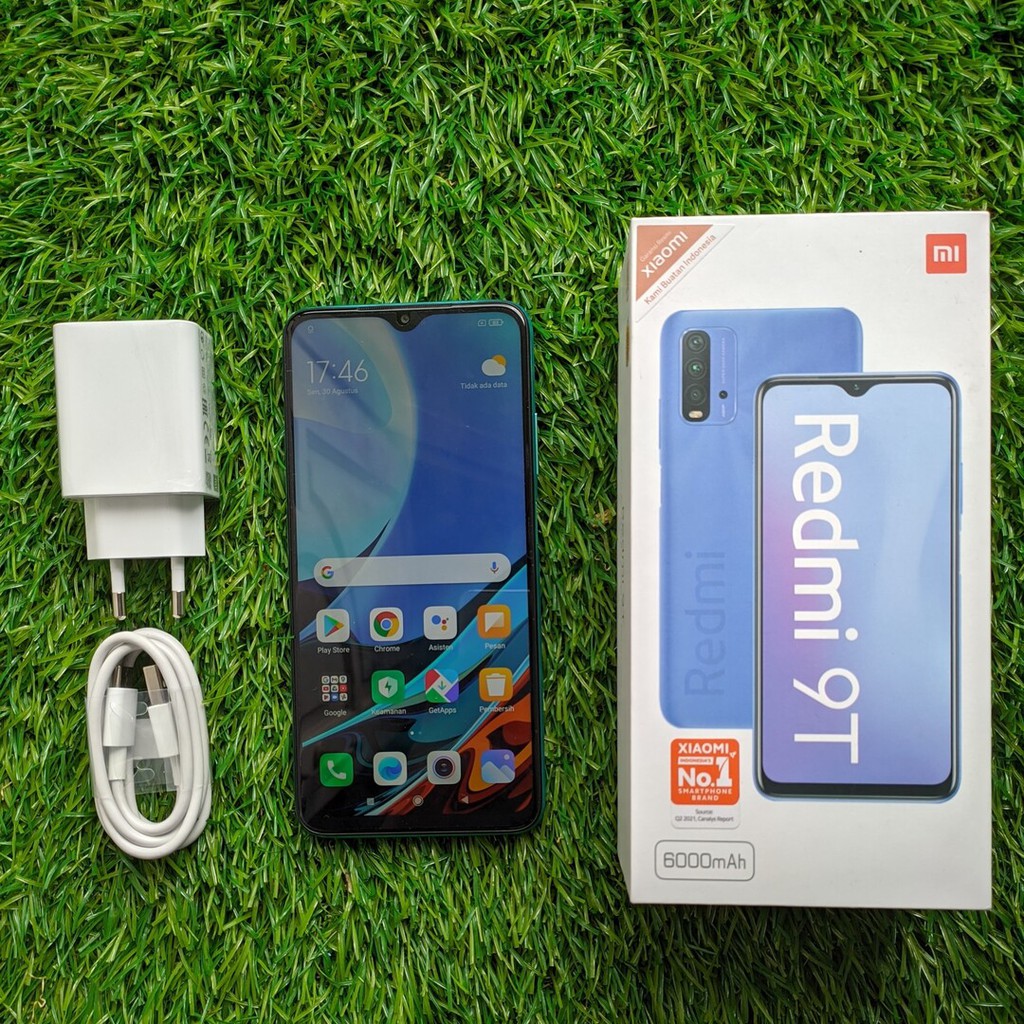 Jual HP SECOND XIAOMI REDMI 9T 4/64GB HANDPHONE SECOND HP SEKEN HP