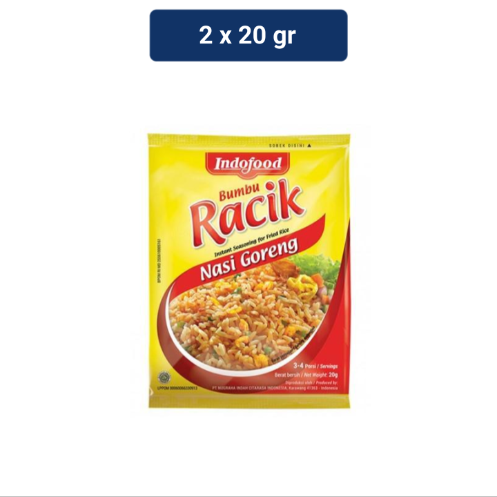 

Indofood Bumbu Racik Nasi Goreng 20 gr x2