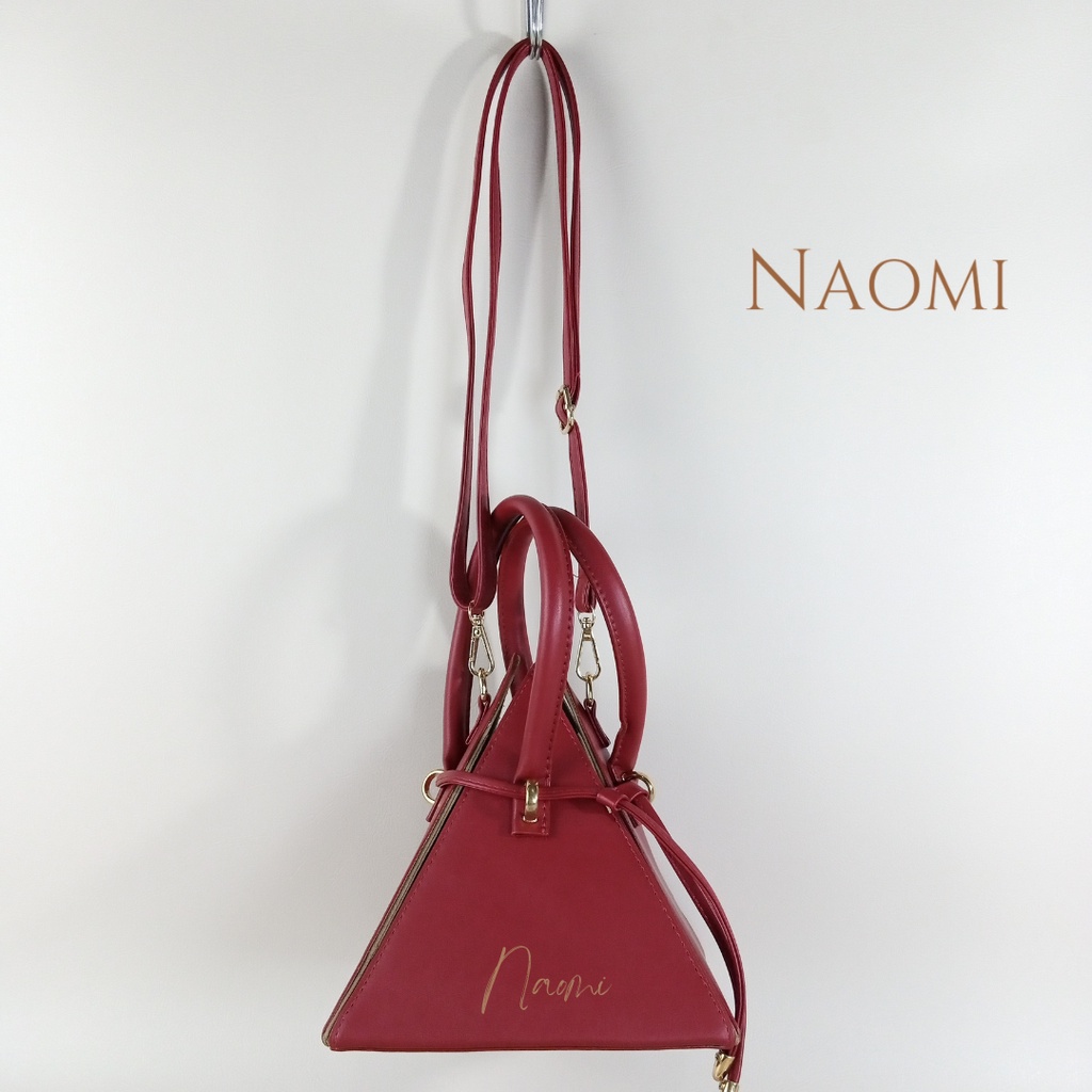 NAOMI - Pyramid Bag - Tas Selempang - Tas Impor Premium Berkualitas - Tas sling bag - Tas Wanita - Tas Naomi - Naomi Bag