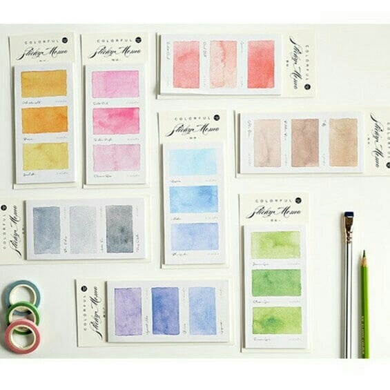 

Infeel Me Colorful Watercolor Gradien Sticky Note post it