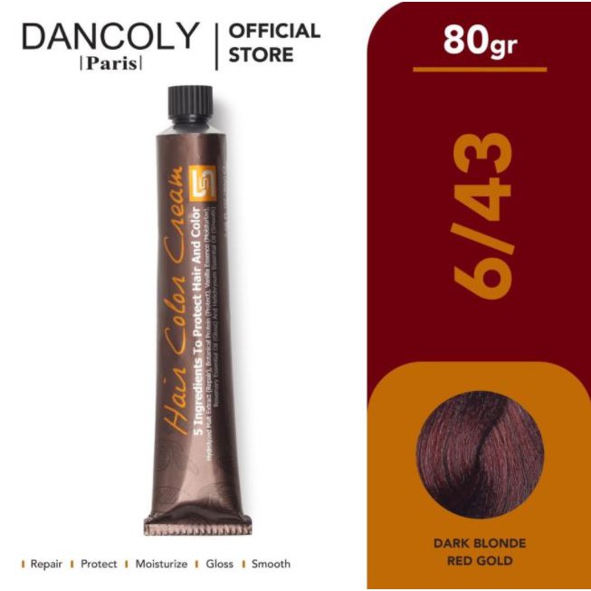 ☘️Yuri Kosmetik☘️ Dancoly Hair Color Cream / Cat Rambut 80gr (1)