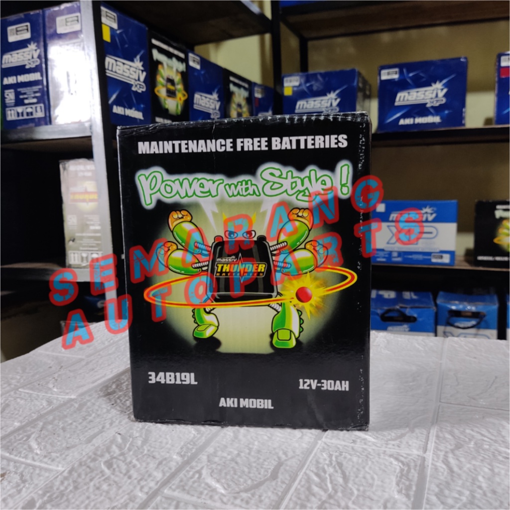 ACCU AKI KERING 34B19L 12V 30Ah THUNDER