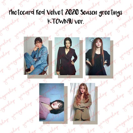 [READY / SET] RV 2020 SEASON GREETINGS KTOWN4U BENEFIT REVE PHOTOCARD FAN MADE UNOFFICIAL YANGPASHOP