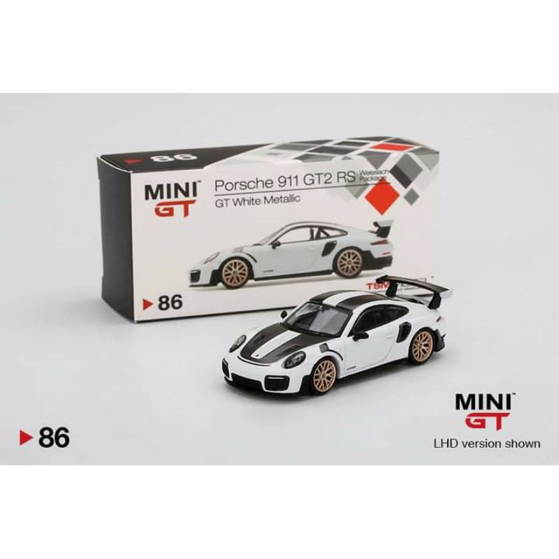 Porsche 911 GT2 RS White Metalic Mini GT